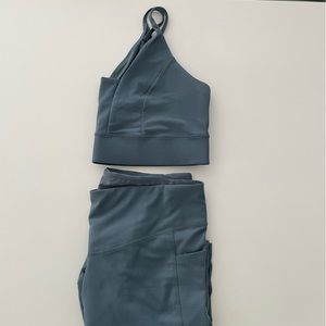 Slate Gray Workout Set